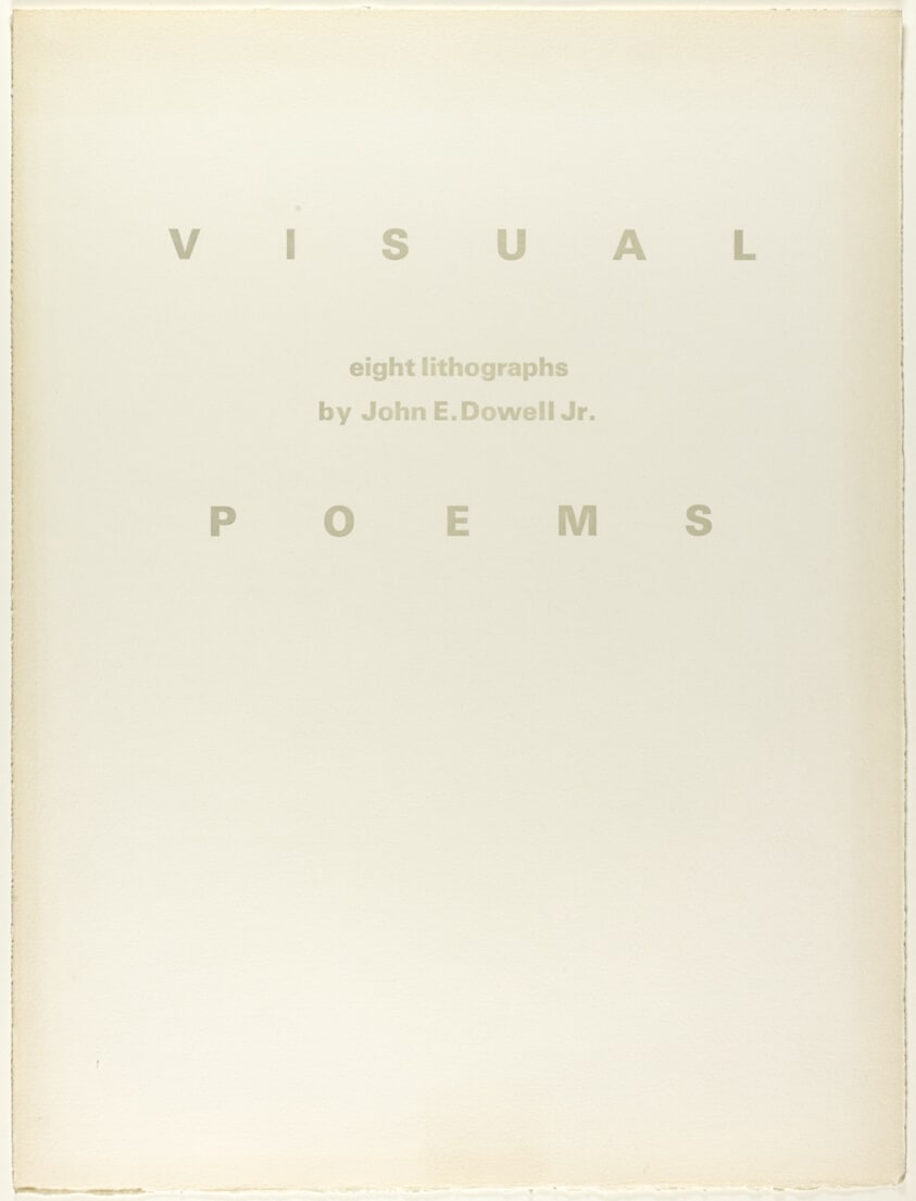 Title Page, from Visual Poems