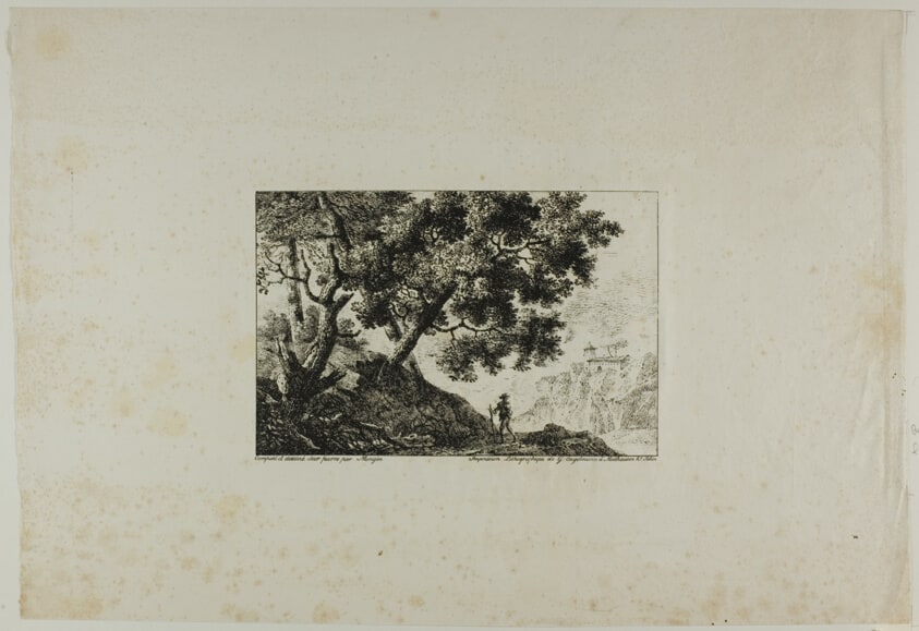 Landscape with Man Carrying Staff