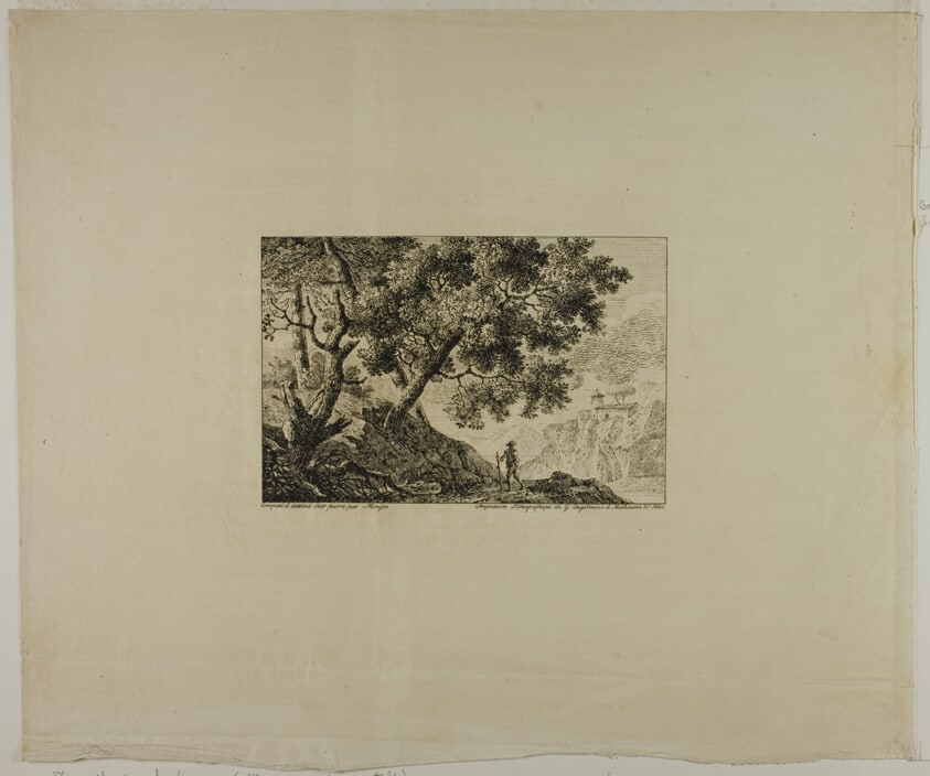 Landscape with Man Carrying Staff