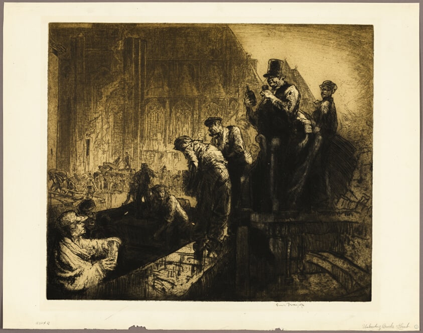 Unloading Bricks, Ghent