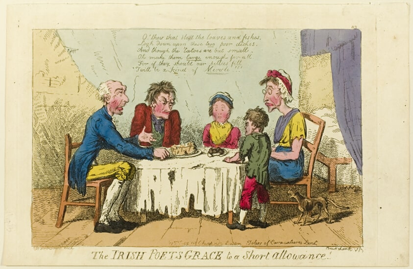 Irish Poets Grace to Short Allowance!