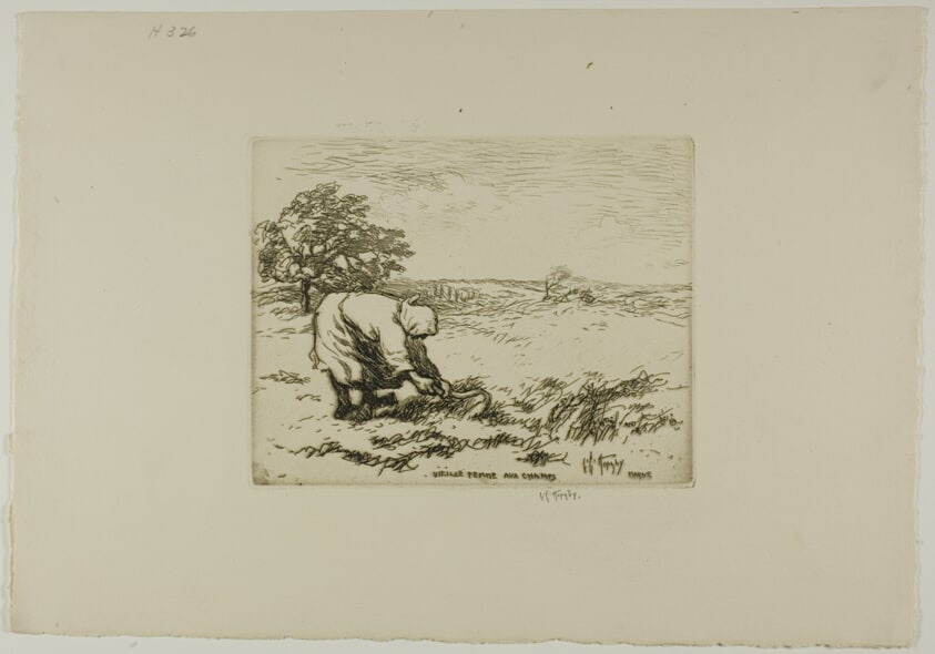 Old Woman in the Fields, Marne