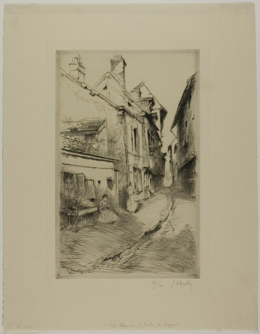 The School Street, Troyes