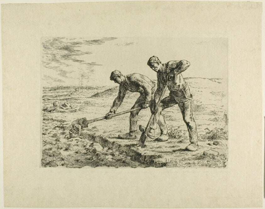 Two Men Digging