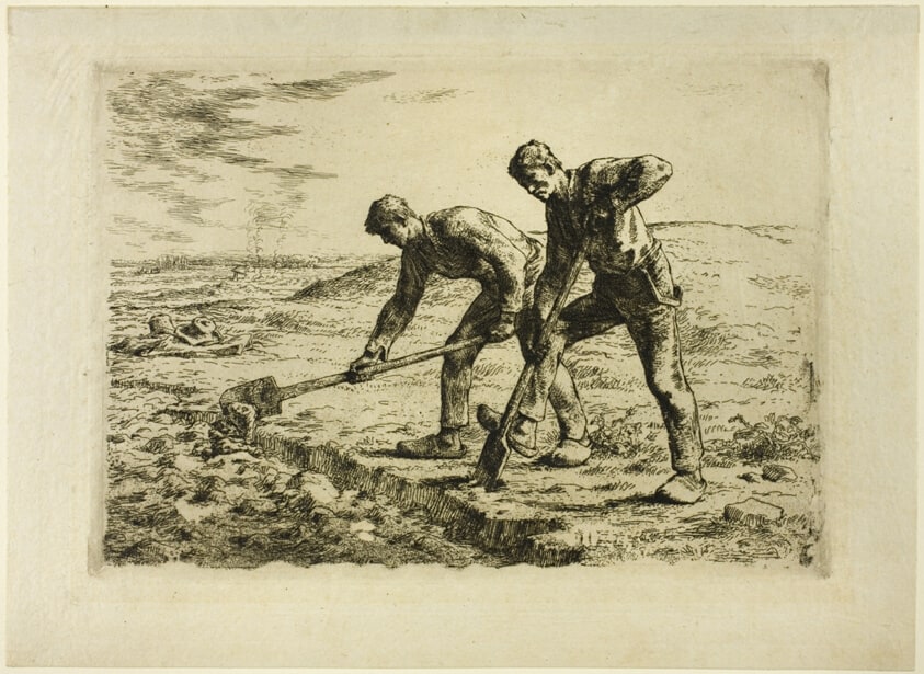 Two Men Digging