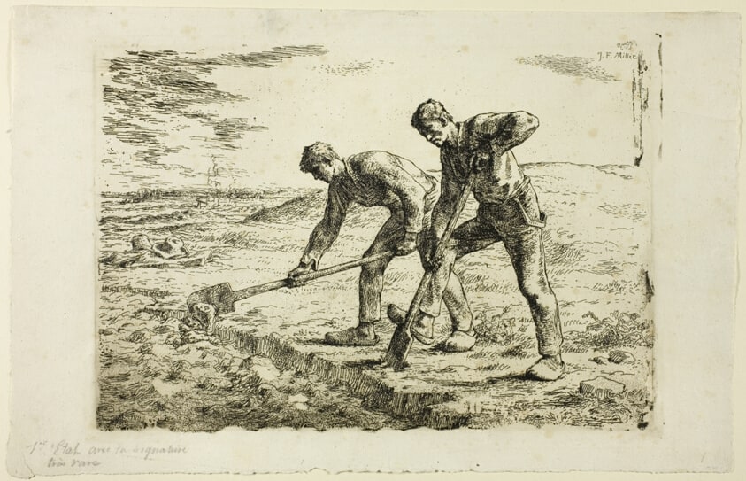 Two Men Digging