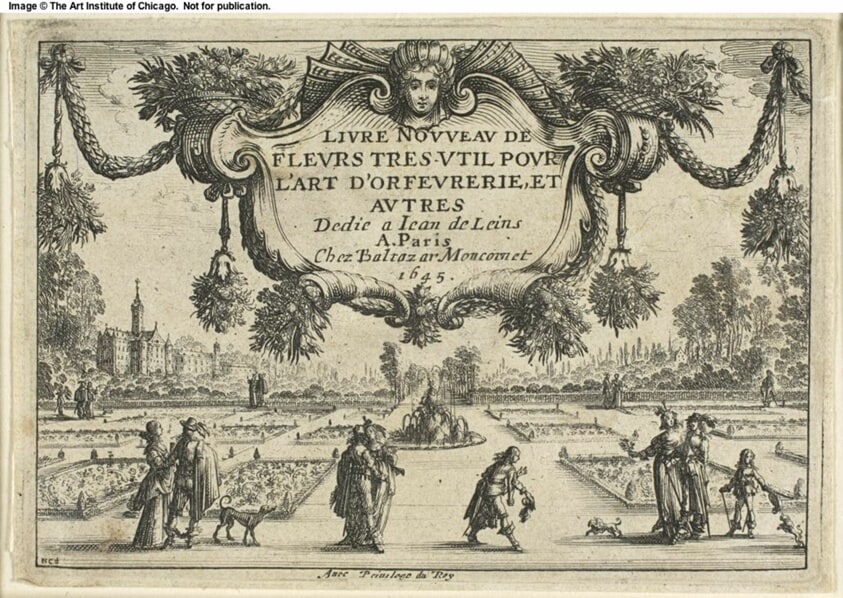 Title page, from Livre Nouveau de Fleurs...