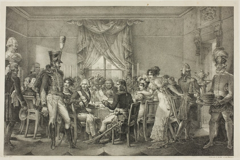 Napoleon at the Palace of the Grand Duke in Florence, plate thirteen from The Political and Military Life of Napoleon