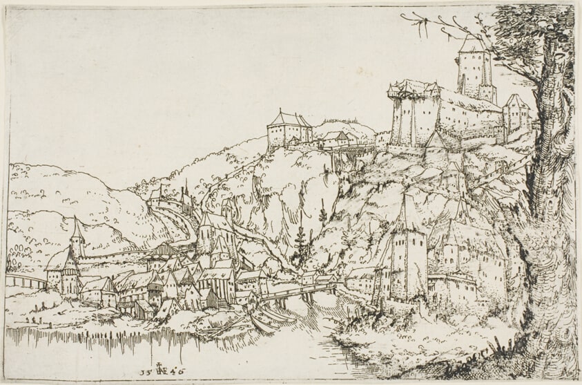 Landscape with River, Town and Castle