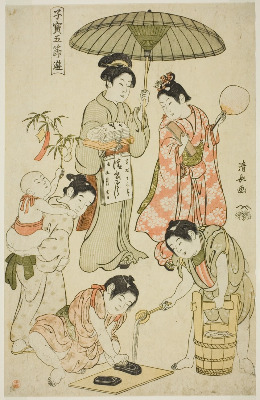 The Tanabata Festival, from the from the series "Precious Children's Games of the Five Festivals (Kodakara gosetsu asobi)"
