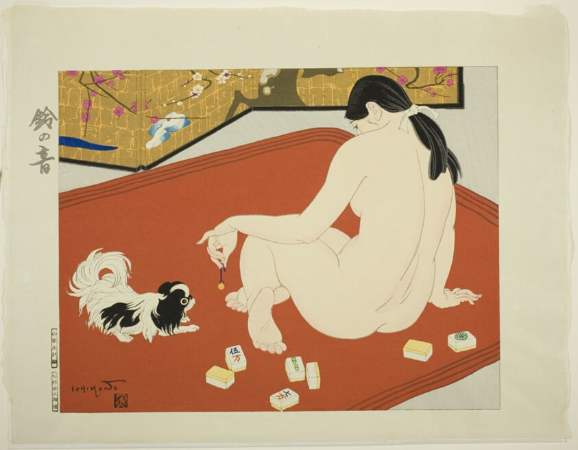 Tinkle of a Bell (Suzu no ne), from the series "Ten Types of Female Nudes (Rajo jusshu)"