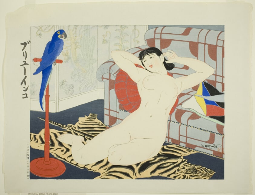 Blue Parrot (Buryu inko), from the series "Ten Types of Female Nudes (Rajo jusshu)"