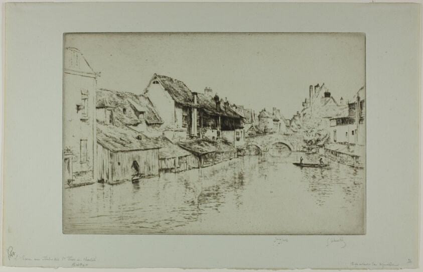 The Eure at the Pont des Saints-Pères, Chartres