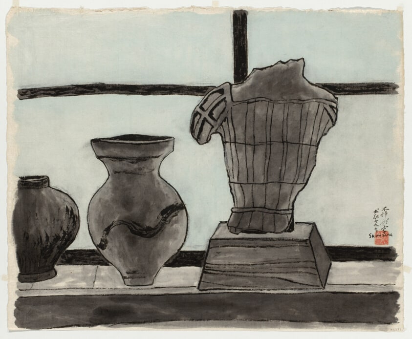 Drawing for the print "By the Window"