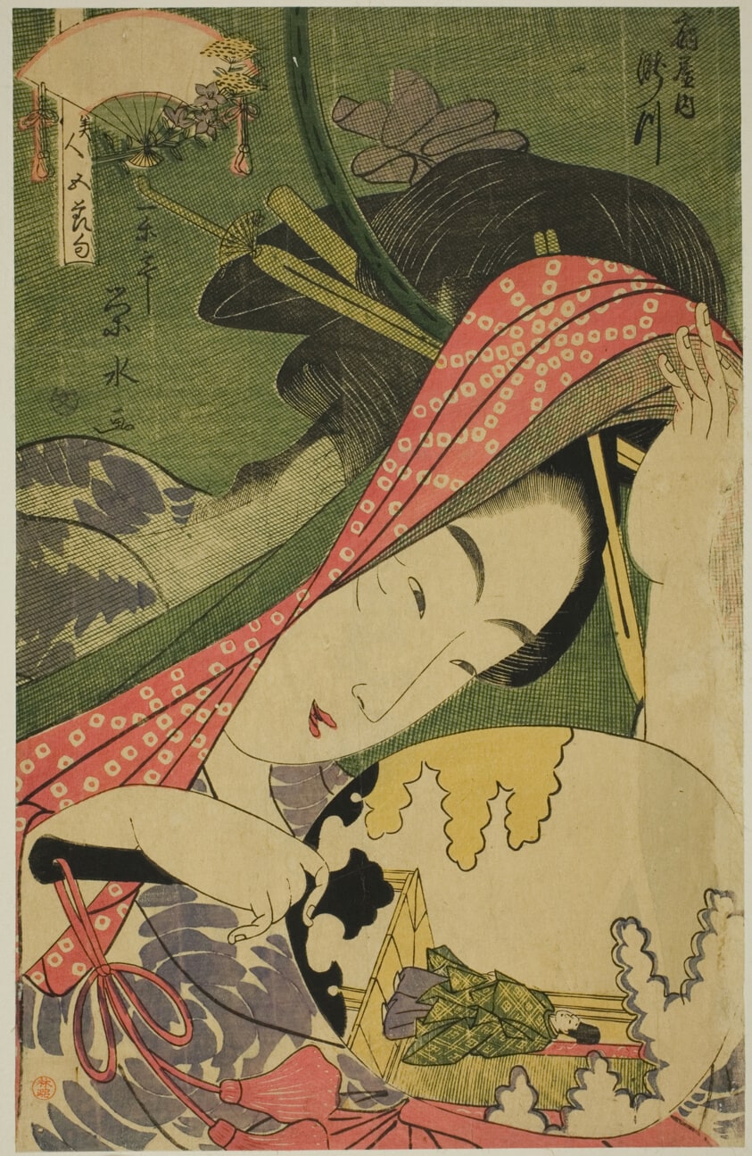 The Courtesan Takigawa of the Ogiya, from the series "Beauties of the Five Festivals (Bijin gosekku)"