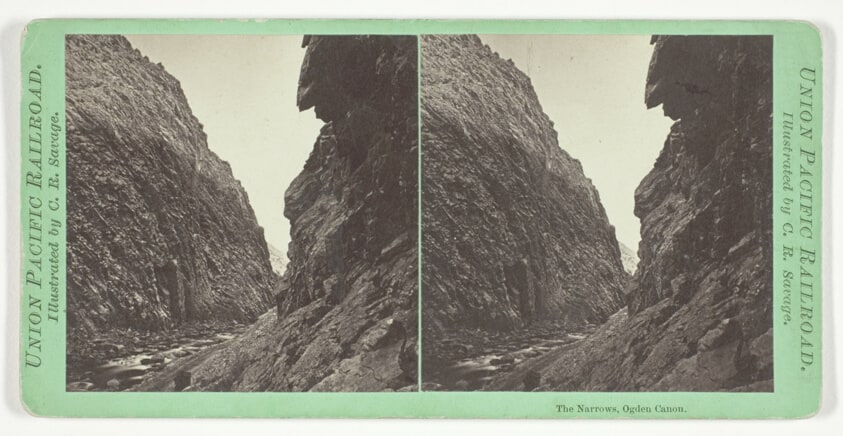 The Narrows, Ogden Canon, from the series "Union Pacific Railroad"