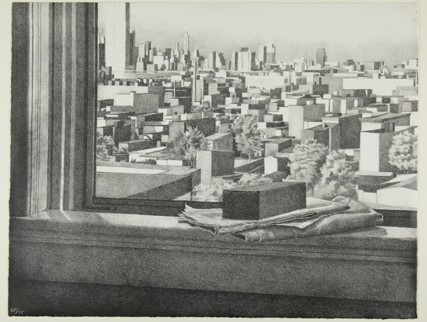 Cityscape or Still Life with Hoboken and Manhattan