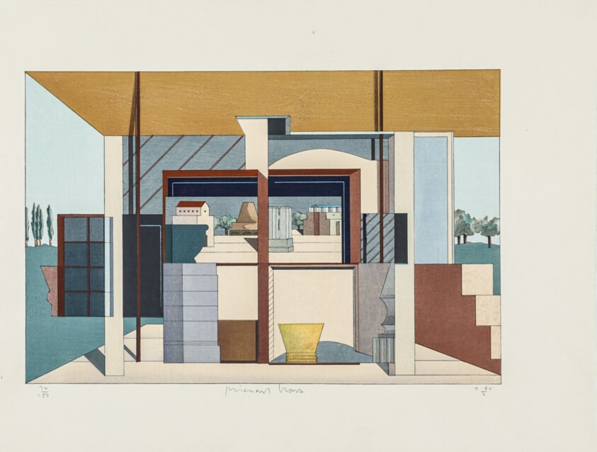 Alternative Landscape, Woodblock Print