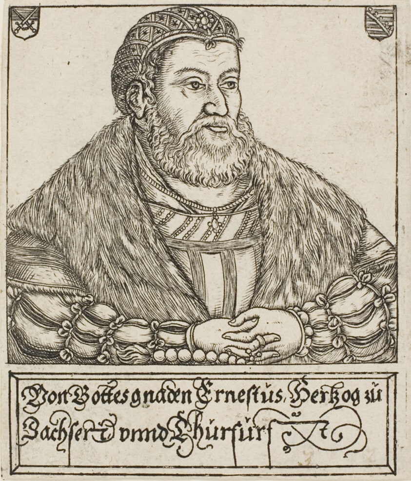 Ernest, from Saxon Dukes and Electors
