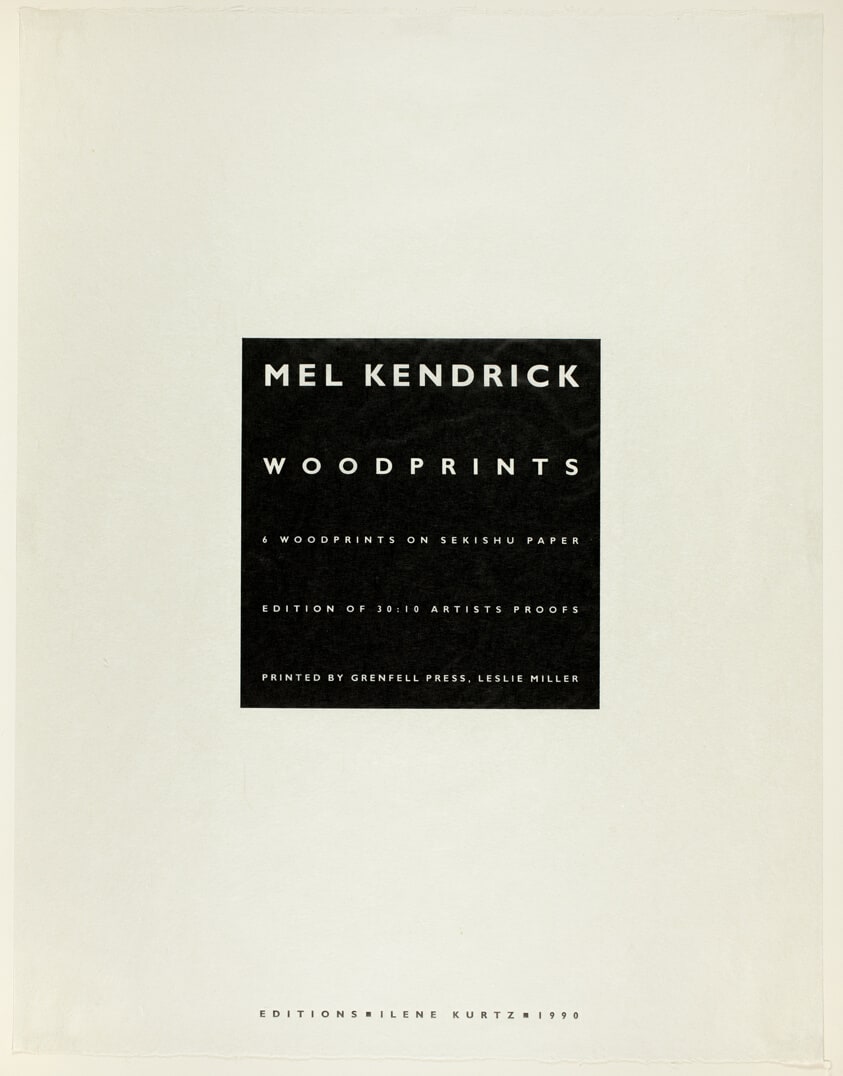 Title Page, plate from Woodprints