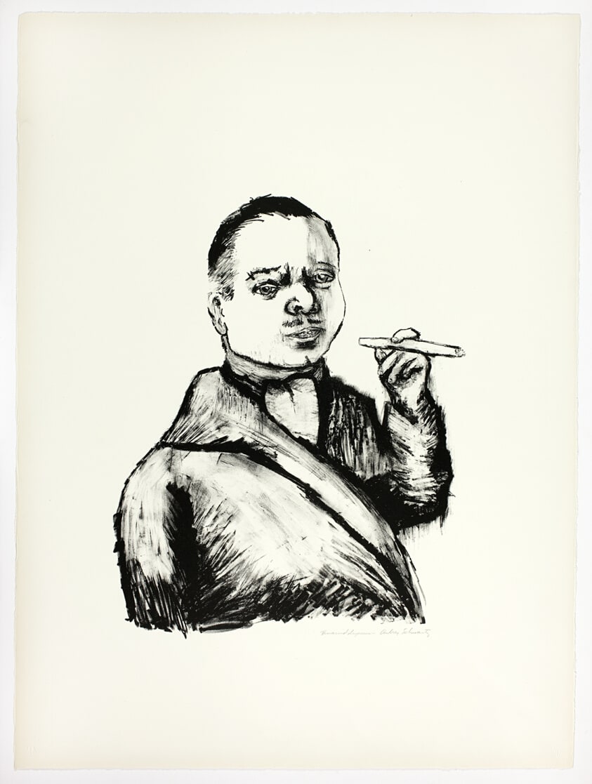 Man with Cigar, plate IX from The Midget and the Dwarf