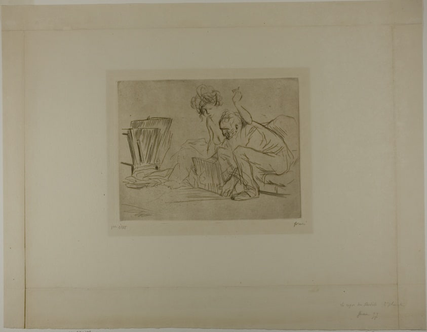 Resting Model, Second Plate