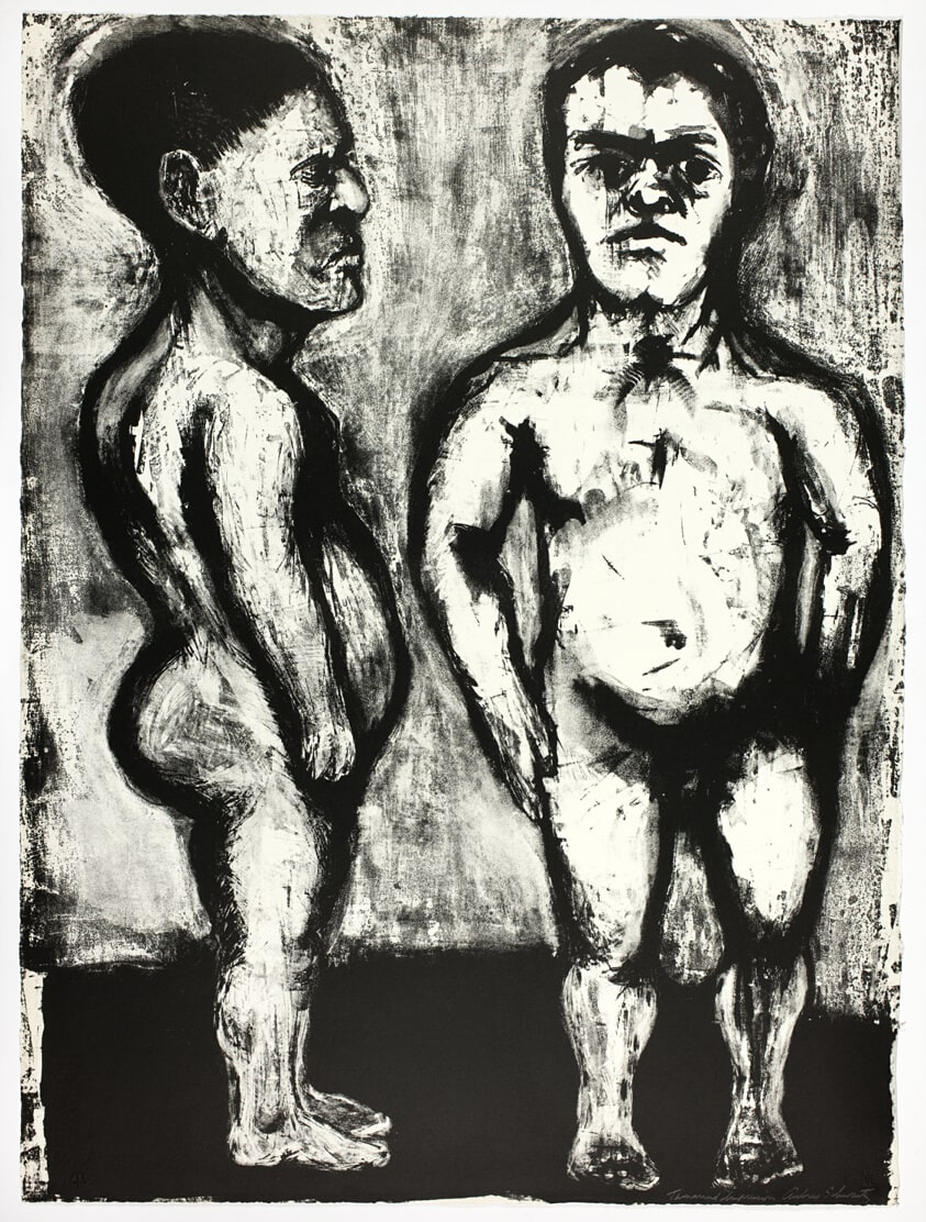 Nude Dwarfs, plate VI from The Midget and the Dwarf