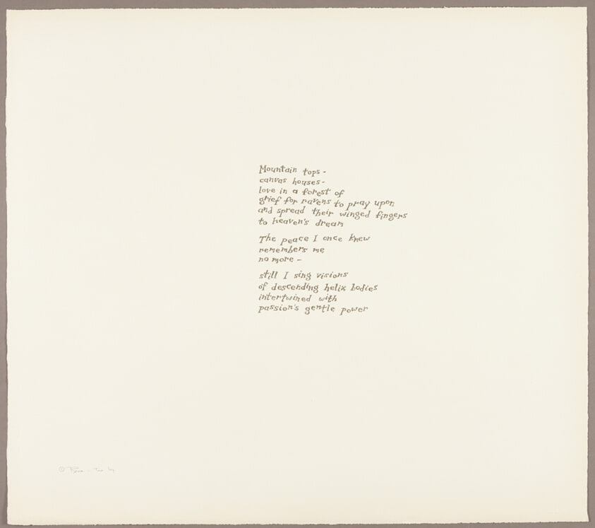 Poetry Page, from Trembling Then