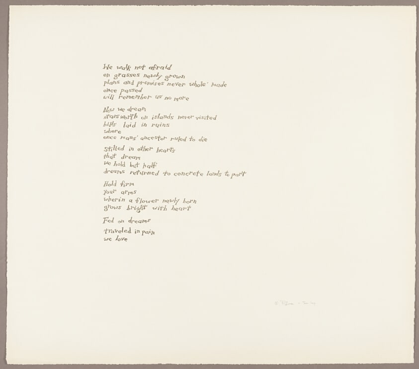 Poetry Page, from Trembling Then