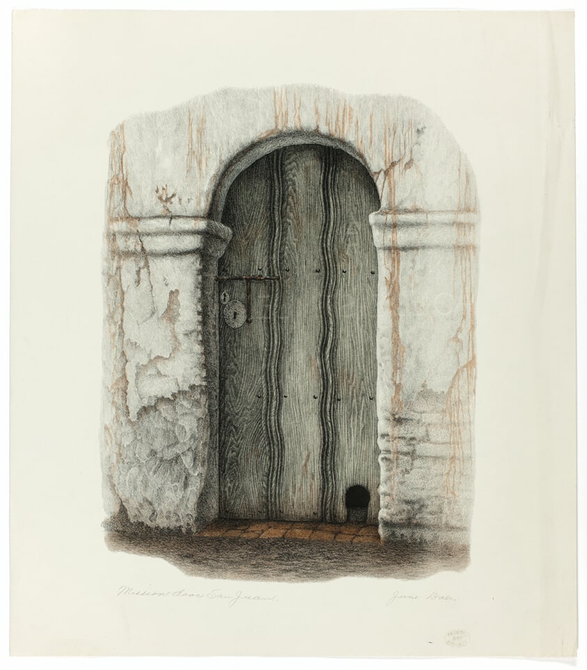Mission door San Juan