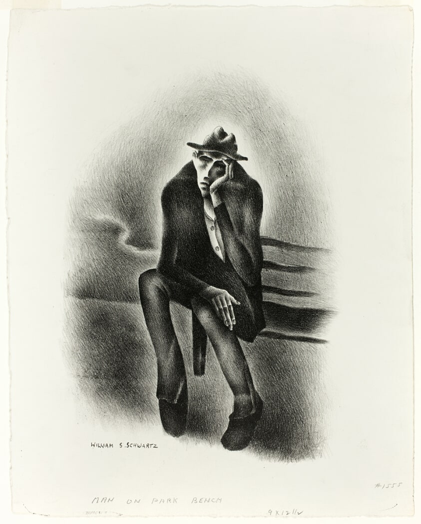 Man on a Park Bench