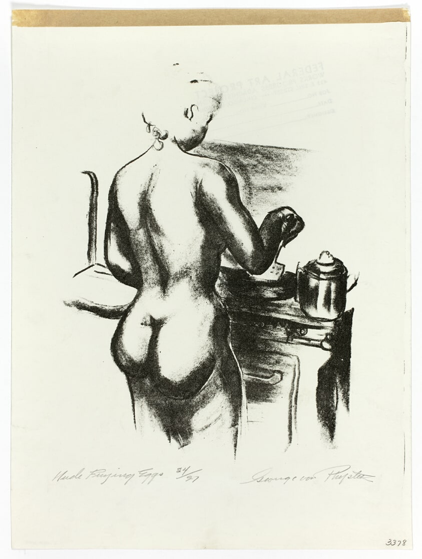 Nude Frying Eggs