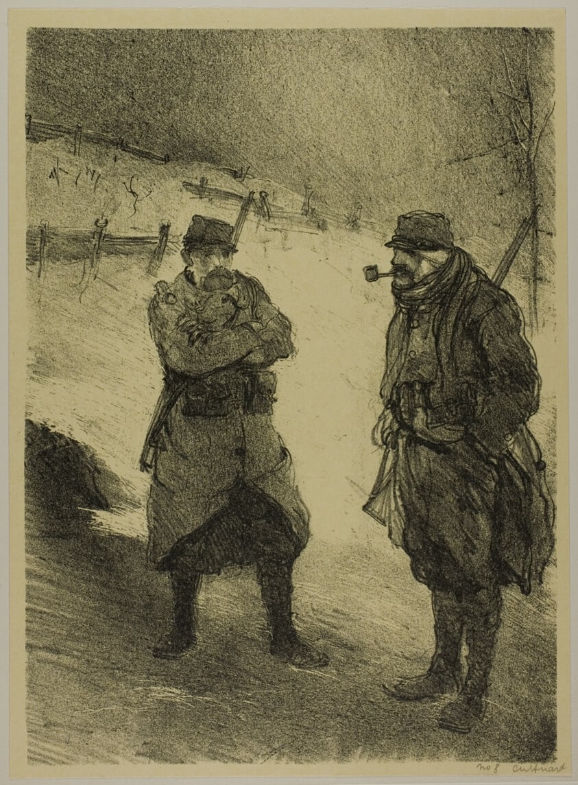 Two French Infantrymen in Winter Gear