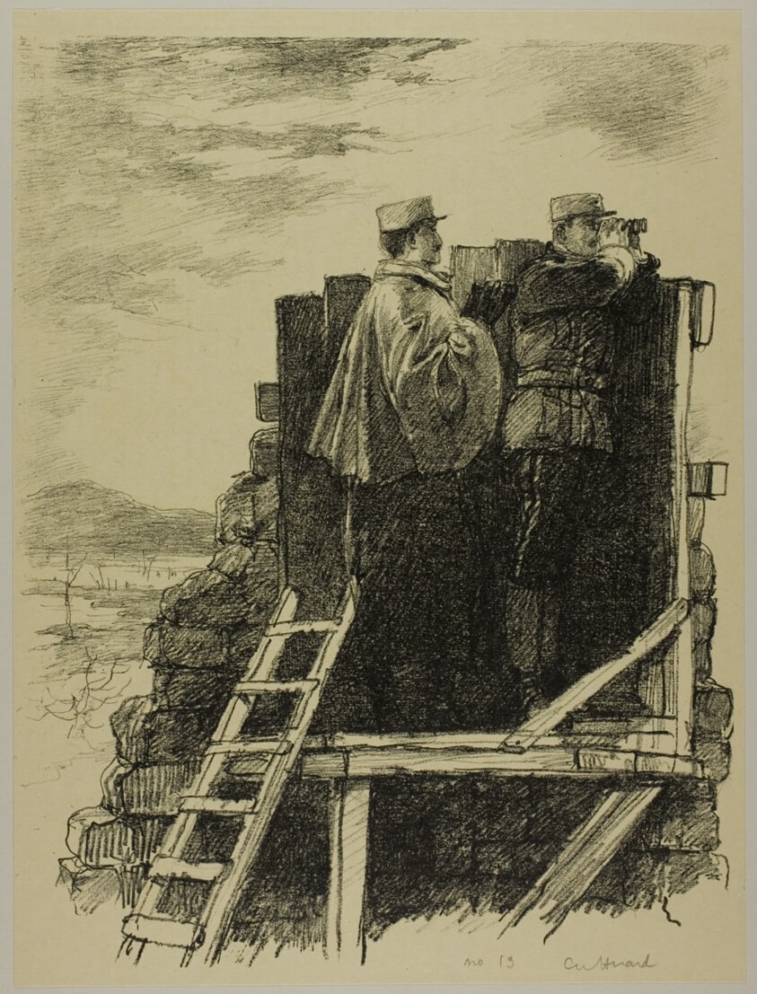 Two French Officers in an Observation Post