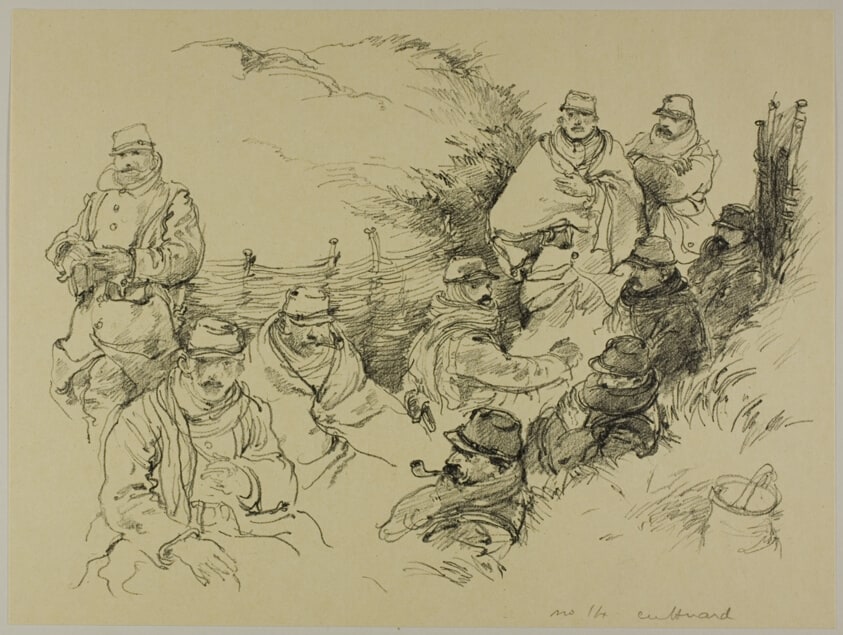 French Infantry in a Trench