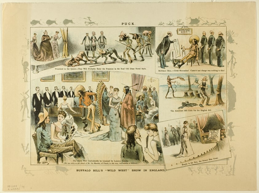 Buffalo Bill's "Wild West" Show in England, from Puck