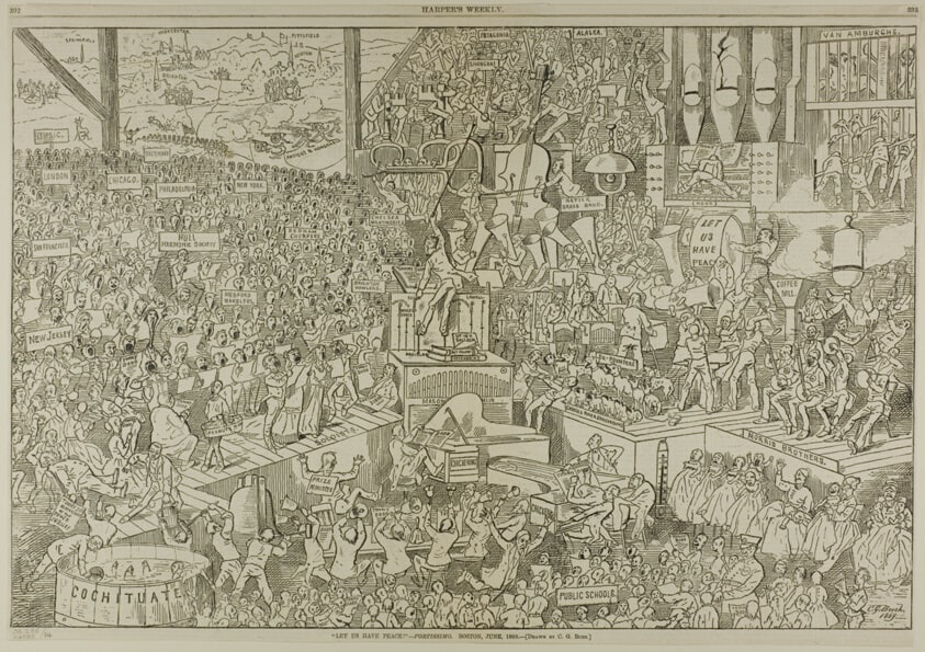 Let Us Have Peace! -Fortissimo, from Harper's Weekly
