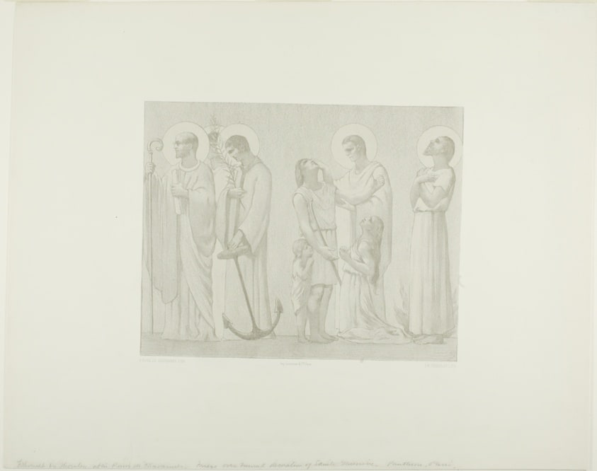 Legendary Saints of France (center frieze)