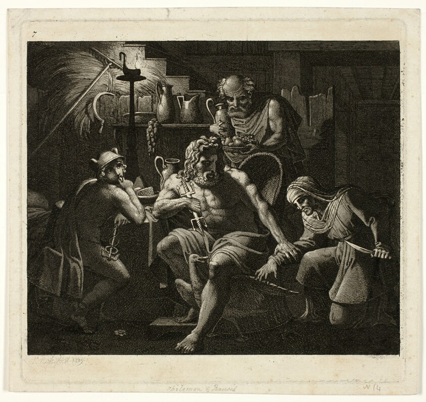 Jupiter Visits with Philemon and Bacchus
