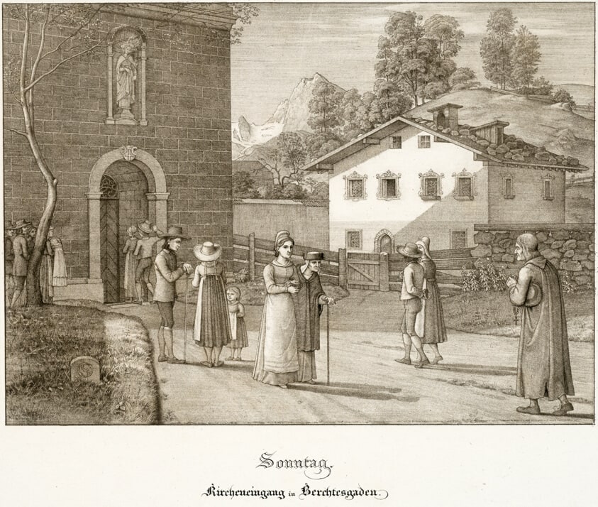 Sunday: Going to Church Near Berchtesgaden