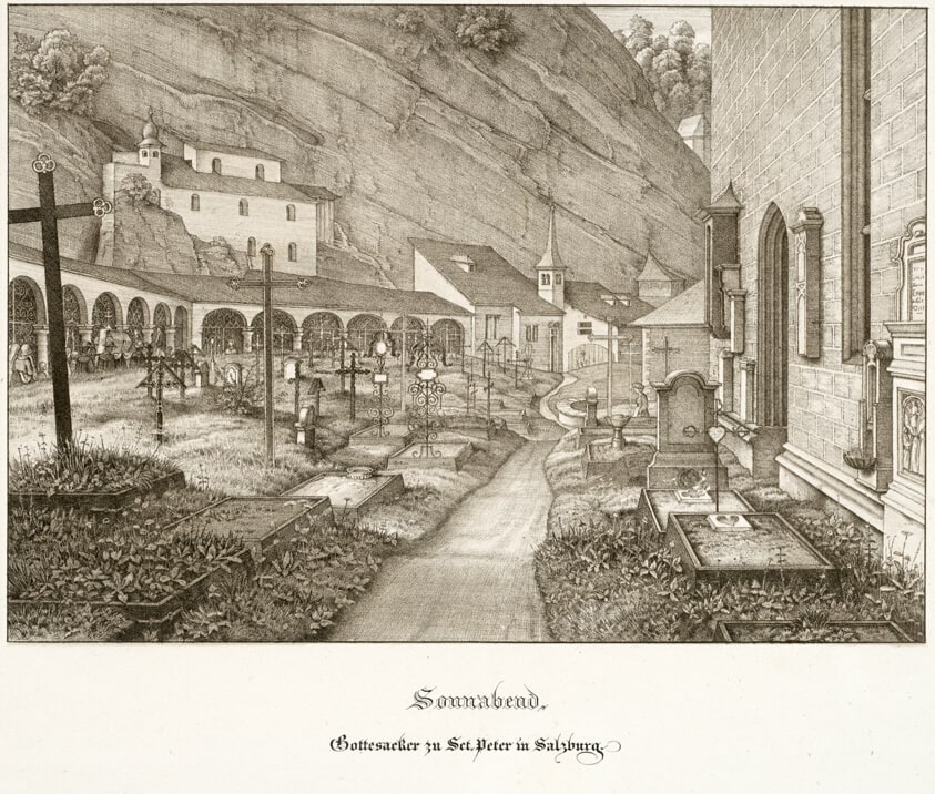 Saturday: Graveyard of St. Peter's in Salzburg