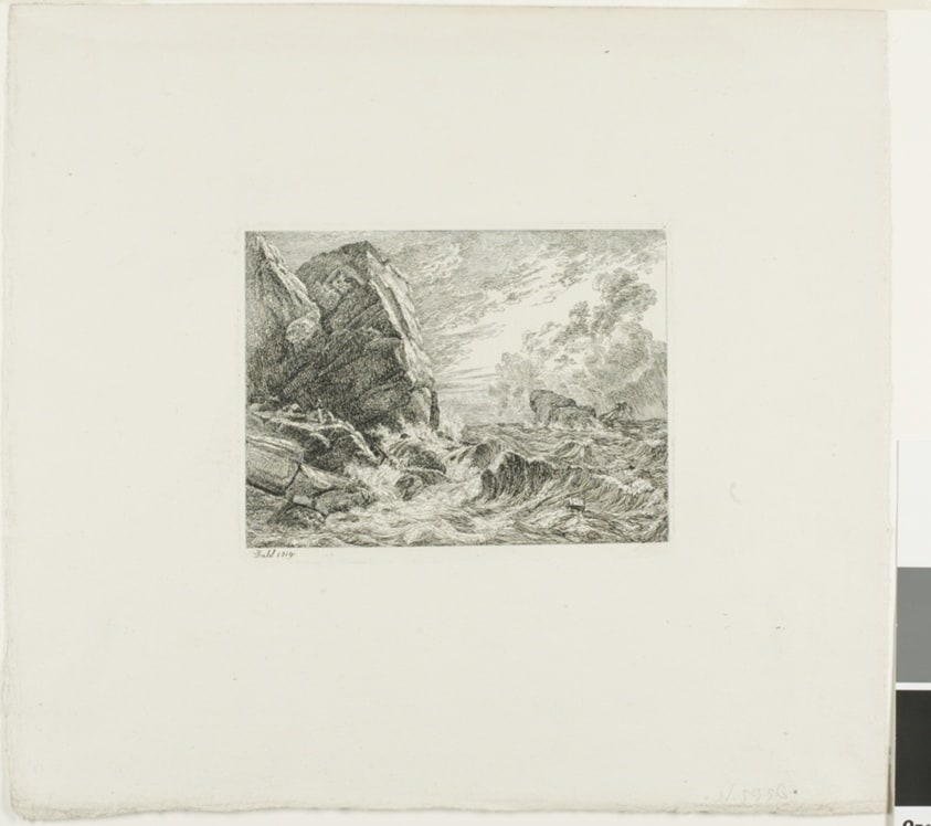 Norwegian Seacoast During a Storm