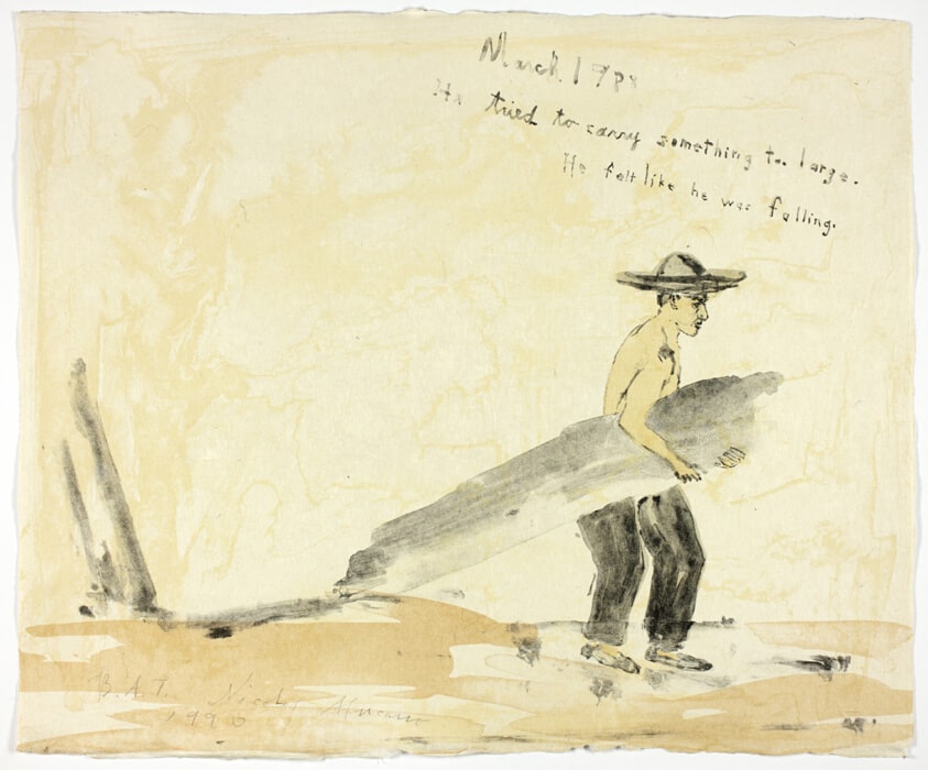 March 1988 He Tried to Carry Something too Large He Felt Like he was Falling, from Lilacs and Smoke