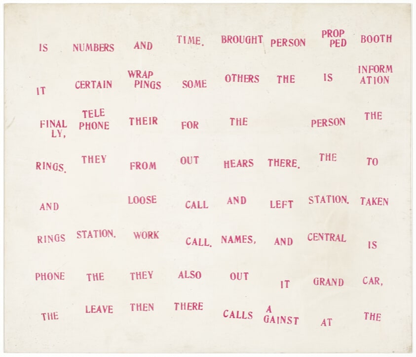 Untitled (Is Numbers And Time), from Calling