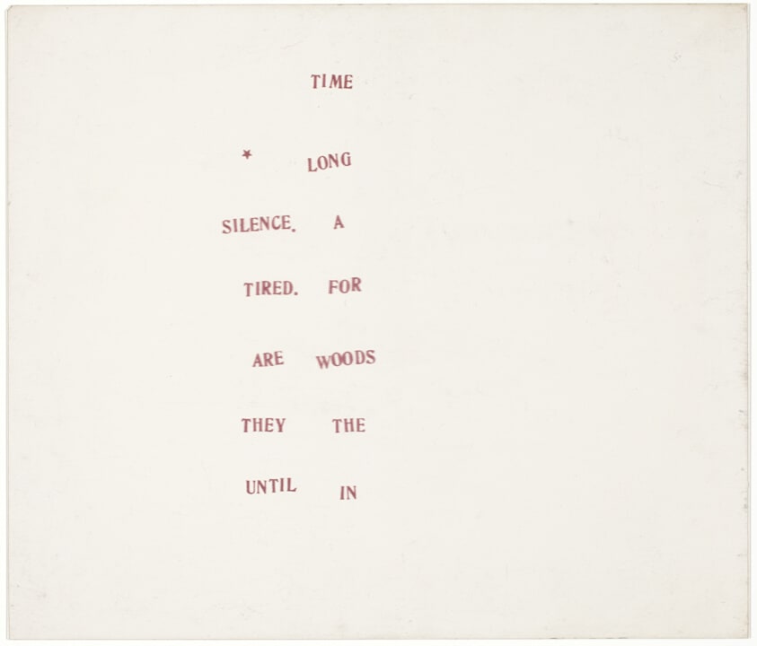 Untitled (Time Long Silence), from Calling