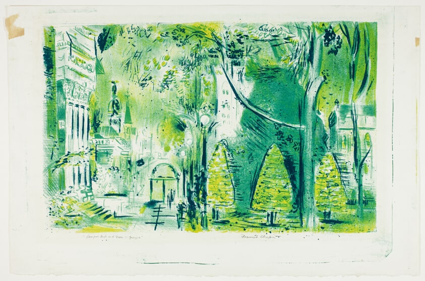 Campus Arch and Trees, Georgia