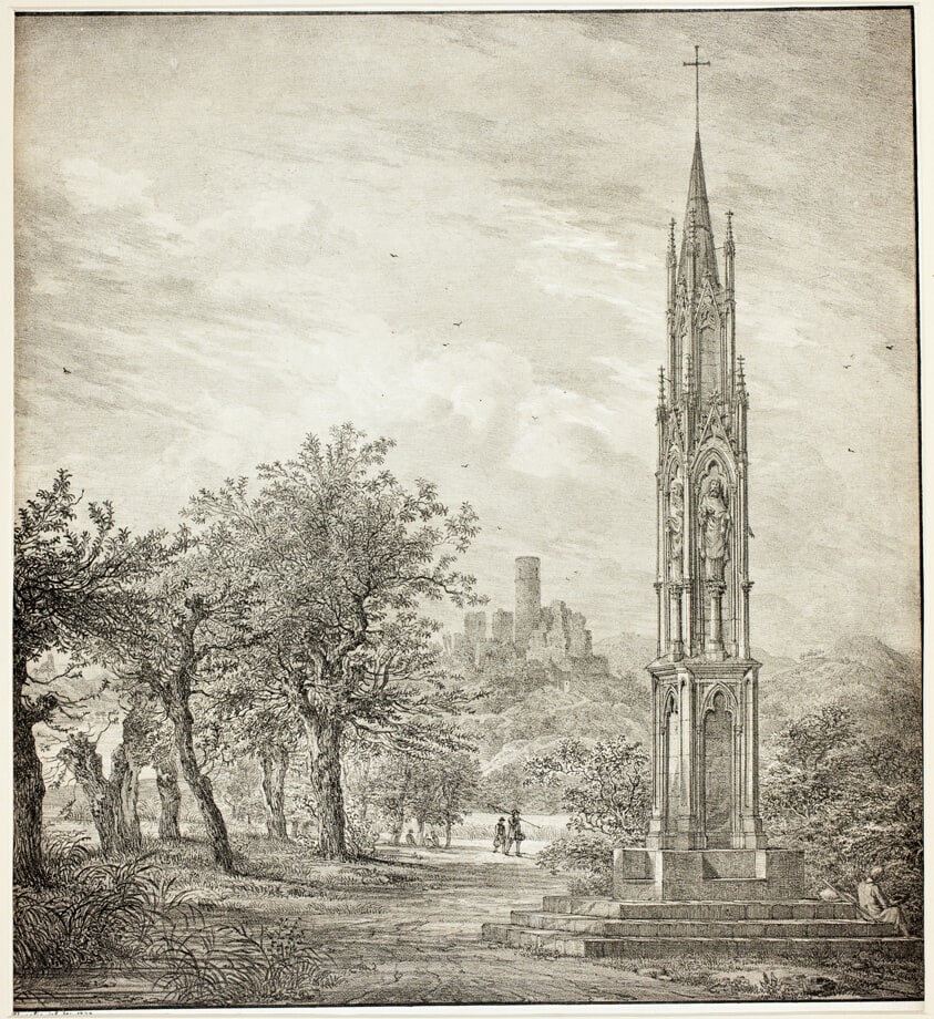 Ruin of Godesberg with the so-called High Cross of the Rhine