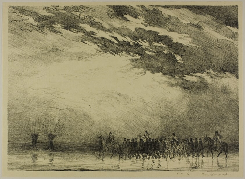 French Infantry Regiment Marching