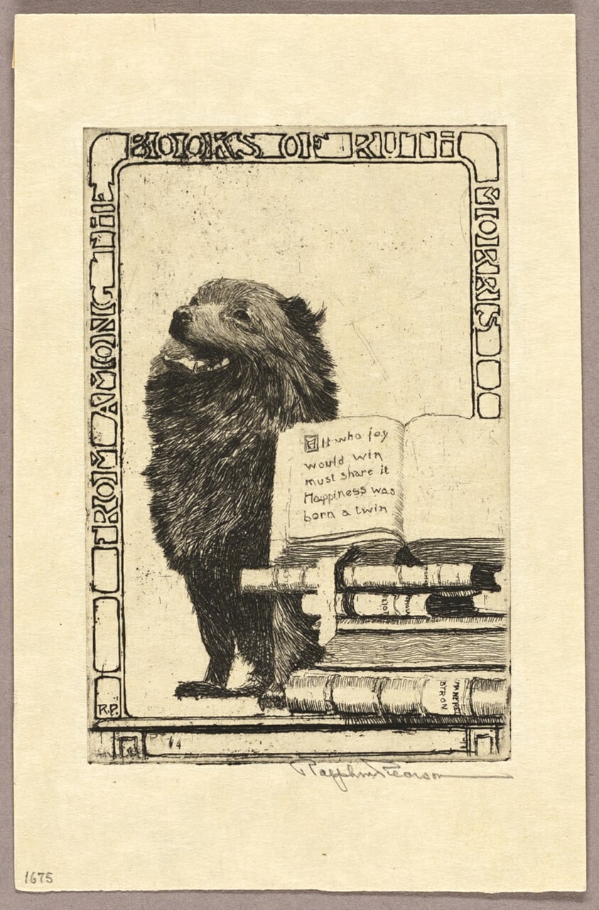 Bookplate: From Among the Books of Ruth Morris