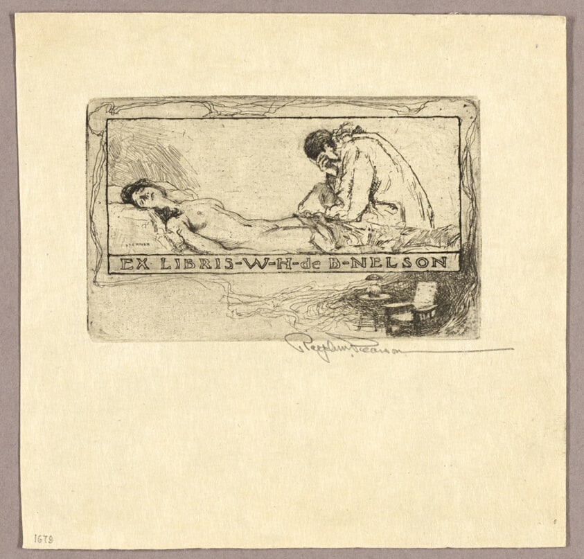 Bookplate: Ex libris-W-H-de B-Nelson